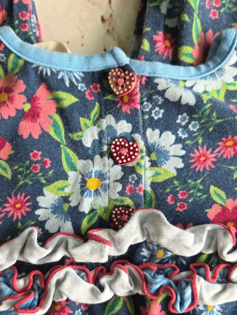 Floral Ruffle One-Piece Romper